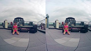 Petite Sara Toys on the Rooftop