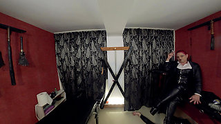 Goddess Andreea's Smoking Fetish: Human Ashtray Slave Submission