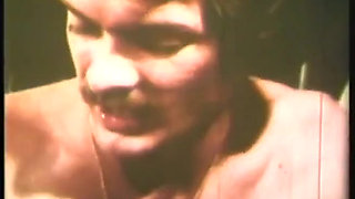 Vintage hairy pussy fucking big cock sucking threesome party