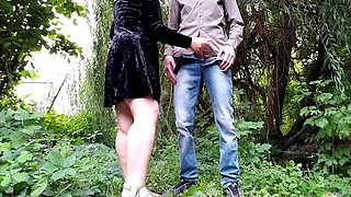 Fucked My Mother-in-law Doggy Style Outdoors with Hot Cum on Her Ass