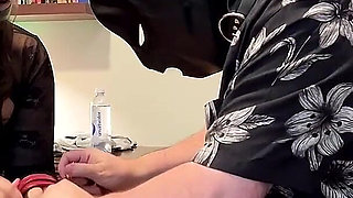 My Husband Watches as I Call Someone Else to Dominate Me with Rough Sex in Front of Him.