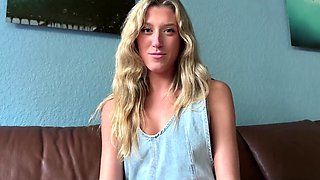Blonde bestie proves that she can handle a real hard cock