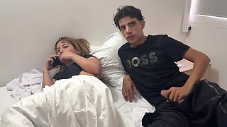 Stepmom On The Phone With Dad, So I Slide My Cock In Her Tight Ass And Cum Deep In Her Pussy