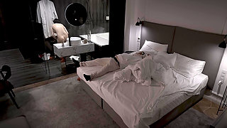 Horny Stepmom Shares Bed, in Hotel with Stepson After Party Dada Deville, Real Amateur MILF