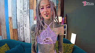 ALT PORNSTAR gets interview and passionately fucked