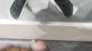 Straight Guy Caught Jerking in the Public Toilet