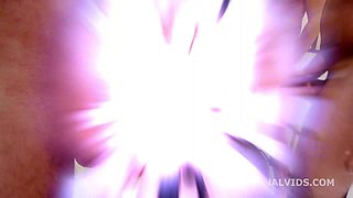 Eveline Dellai turns wild for 4on1 DAP with Balls Deep Anal and