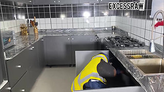 She Called Me Here to Fix a Broken Pipe but I Ended up Fucking Her Wet Creamy Pussy