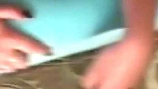 Shy Girl Goes Wild on the White Cock