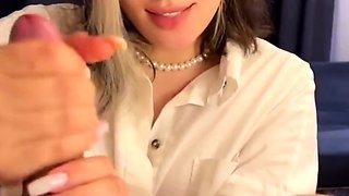 Step mom's milf hand job - my first time jacking off to