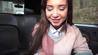 Hottie the tight college girl hitches a ride and gets her pussy used