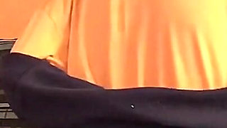 Cowgirl riding on the sofa