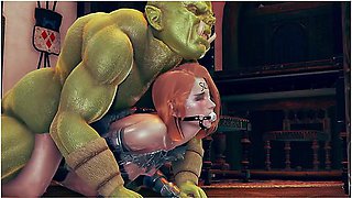 Orks Cuckold Human Wife - 3d Animation