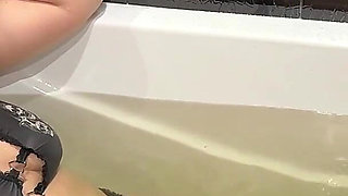 Smoking Bath Spit Tease & Wrinkled Soles Foot Worship POV