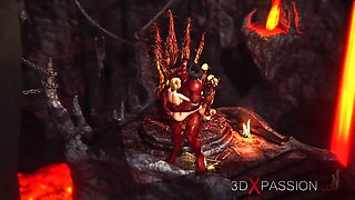 Inferno. hot porn in hell. devil pounds hard a teenager sexy woman