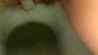 Tsss Pissing From Hairy Pussy in the Night Club 4K