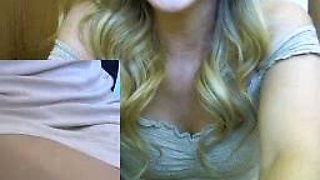 Emo teen Becka solo webcam masturbation