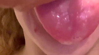 Perverted Girl Pees and Masturbates with a Fat Dildo