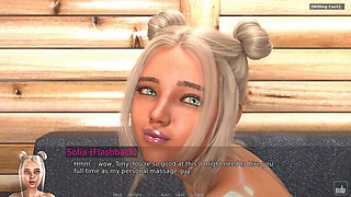 According to Sofia Blondie Makes Her Boyfriend Hard by Telling Him What She Did with His Friends by the Pool Ep 9