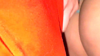 She Gets Her Panties Wet Touching a Stranger's Cock, and They Fuck Right There.