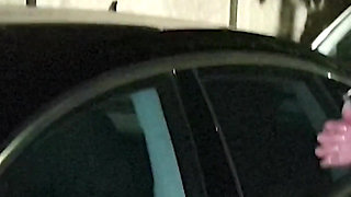 Rosalina Love Sucks My Dick in the Car and Licks the Cum