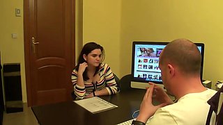 Patricia and her fiant clit, almost like a dick. FAKings Casting