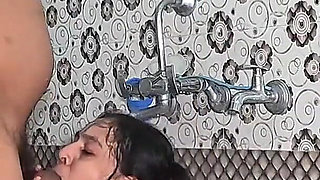 Cum Swallowing Fuck in Bathroom Hardcore Sex