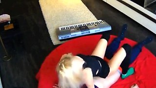 Mature Blonde's Passionate Blowjob and Handjob