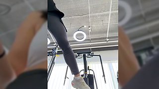 Ayla Fit, A Chinese Gym Girl, Wore Open Crotch Pants And