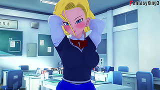 Android 18 Dances for Gohan at the University - Dragon Ball Zex Series