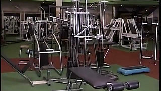 Horny sluts training in the gym
