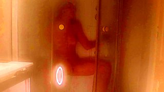 Sexy blonde chick solo masturbation with dildo