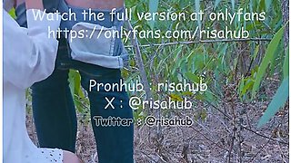 Thai Risahub, Having Sex With My Girlfriend In The Woods Outdoors, Wาแwuสาวไปเยดใuปาเอาดอร เสยง