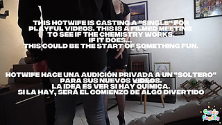 Hotwife Auditions a Single, Ends up with Double Cum Loading