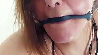 Penny Devil Sloppy Deepthroat in Fishnet Stockings - Breathless 1