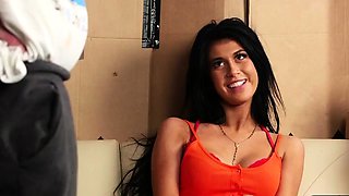 Bigtitted stunning voyeur stripping