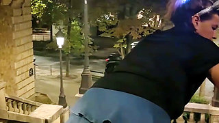 I’m Walking Around Paris in a Micro Skirt with an Anal Plug, Right in Front of the Eiffel Tower