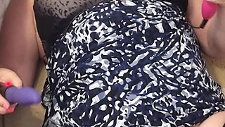 Fucking Machine in Black Patterned Stockings Julie Cunningham