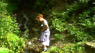 Cute Lesbian Babes Having Fun Licking Each Other Outdoor