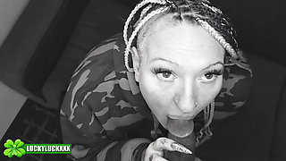 Lucky Gurl Livie Blainn - Throat Fucking Bondage Blowjob