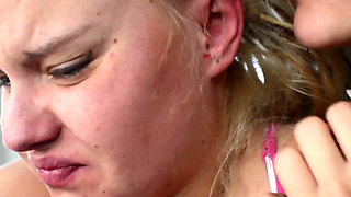 Ear Fetish - by Nia Black and Her Slave Kornelia Blond