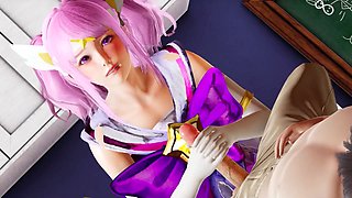 Creampie fantasy with masturbation and Honey Select 2 featuring Lux