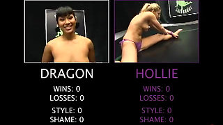 Last Season's Champion, "the Dragon" Vs. Hollie "the Amazon"