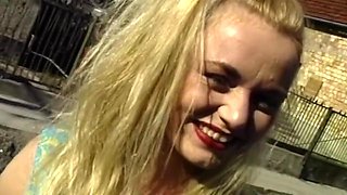 Blonde Dieter Von Stein Rides Big Cock in Red Lingerie
