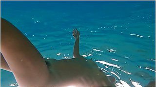 Magic Of A Wild Nudist Beach # Totally Naked N Underwater Beauty