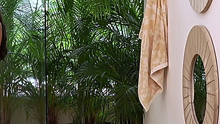 Voyeur Stepbrother Masturbates While I Shower