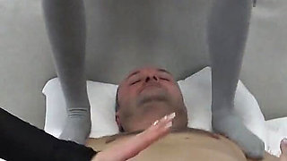 Sock Girls Want to Trample and Milk Him!