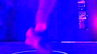 Women Feel Hot Being in the Gym and Touch Each Other in the Bathroom