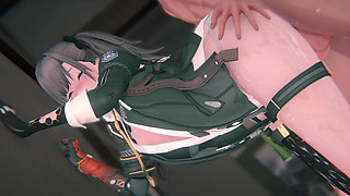 [girls' Frontline 2: Exilium] Leva Fox Unmasked: Bound Sentinel & POV Sex (4k/60fps)