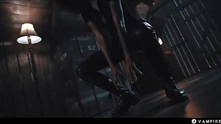 Canela Skin and Lia Lin's vampire sex sex by Vampired